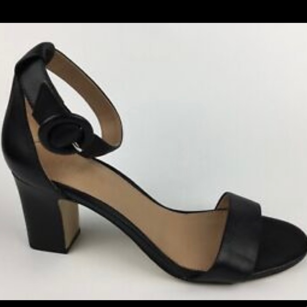 J.Crew Solid Buckle Heel Sandals